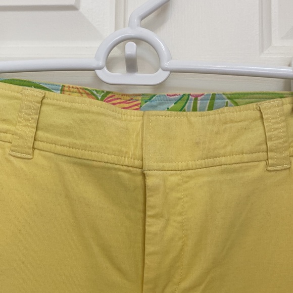 Lilly Pulitzer yellow fine velvety corduroy - Picture 2 of 4